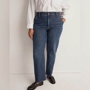 NWT Madewell The Perfect Vintage Straight High Rise Jean Size 33